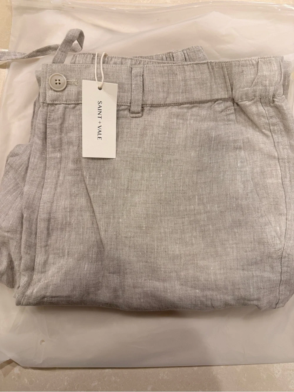 Flax Pant - Light Beige Men's Linen Trousers